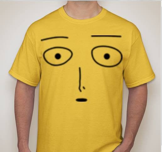 Onepunch Man Poker Face Saitama Manga T-shirt | Blasted Rat