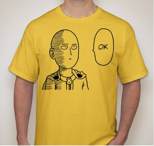 Onepunch Man Saitama Says Ok Manga T-shirt | Blasted Rat