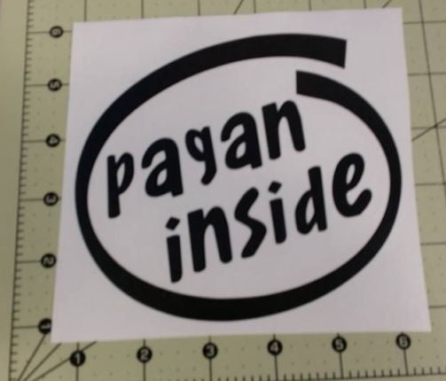 Pagan Inside Viking Wiccan IT Norse |  Die Cut Vinyl Sticker Decal