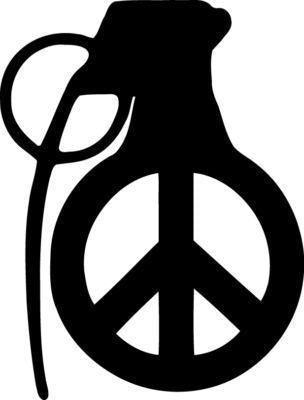 Peace Hand Grenade JDM Racing | Die Cut Vinyl Sticker Decal | Blasted Rat