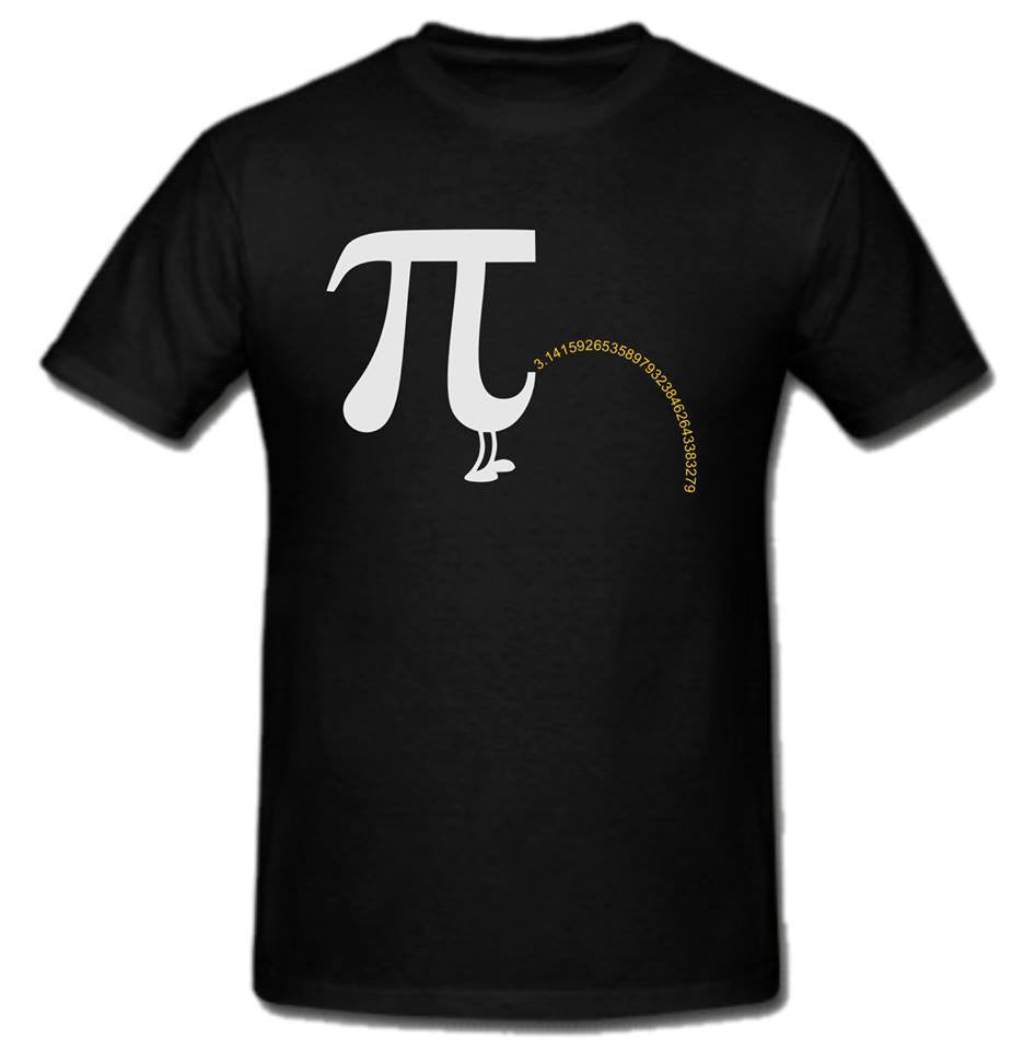Pi Day π March 14 2015 Pee T-shirt | Blasted Rat