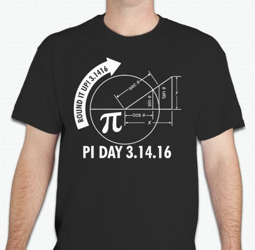 Pi Day π March 14 Science Math Sin Cos Tan T-shirt | Blasted Rat