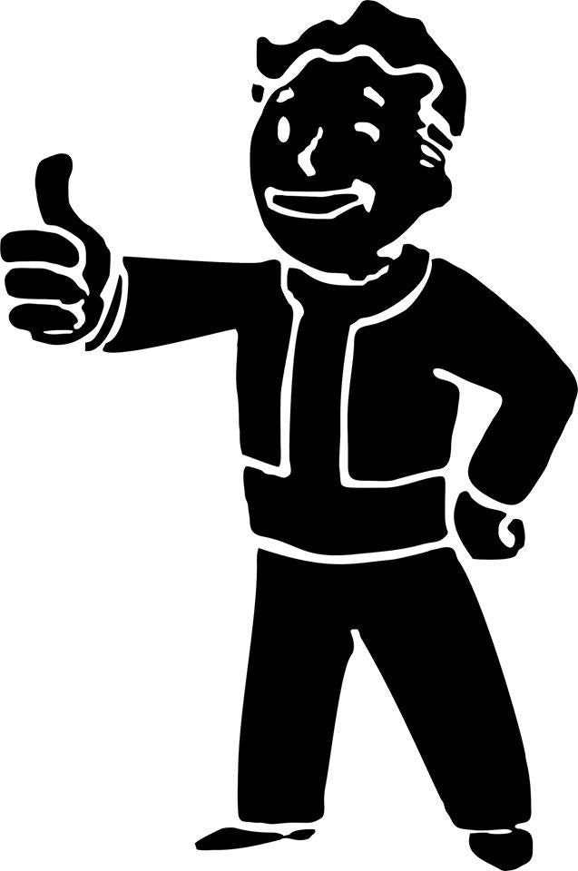 Pip Boy full body, Fallout - Die Cut Vinyl Sticker Decal