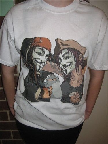 Anonymous Pirate Friends T-shirt | Blasted Rat