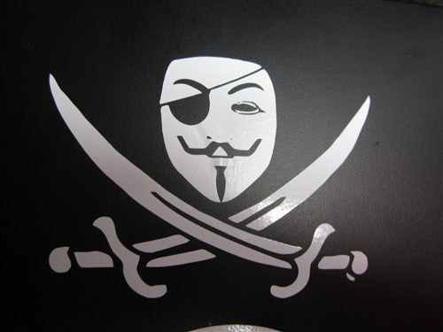 Anonymous Pirate | Die Cut Vinyl Sticker Decal | Blasted Rat