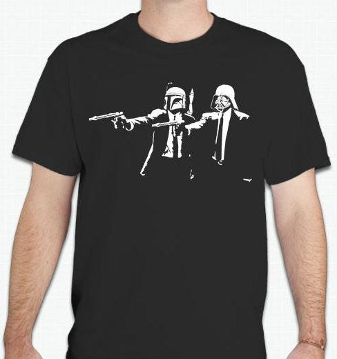 Darth Vader Boba Fett Pulp Fiction T-shirt | Blasted Rat