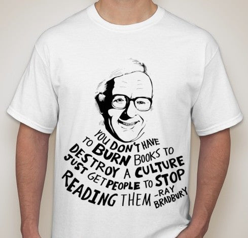 Ray Bradbury Anti Book Censorship Ban T-shirt | Blasted Rat