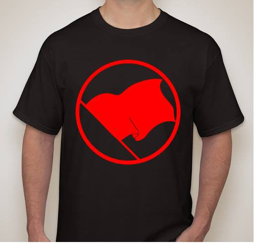 Red Flag Anarchy T-shirt | Blasted Rat