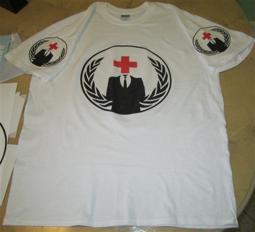Anonymous Red Cross Street Medics T-shirt | Blasted Rat