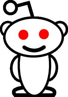 Reddit 2 color Logo | Die Cut Vinyl Sticker Decal | Blasted Rat