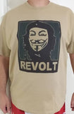 Anonymous Che Guevara REVOLT with Guy Fawkes Mask T-shirt