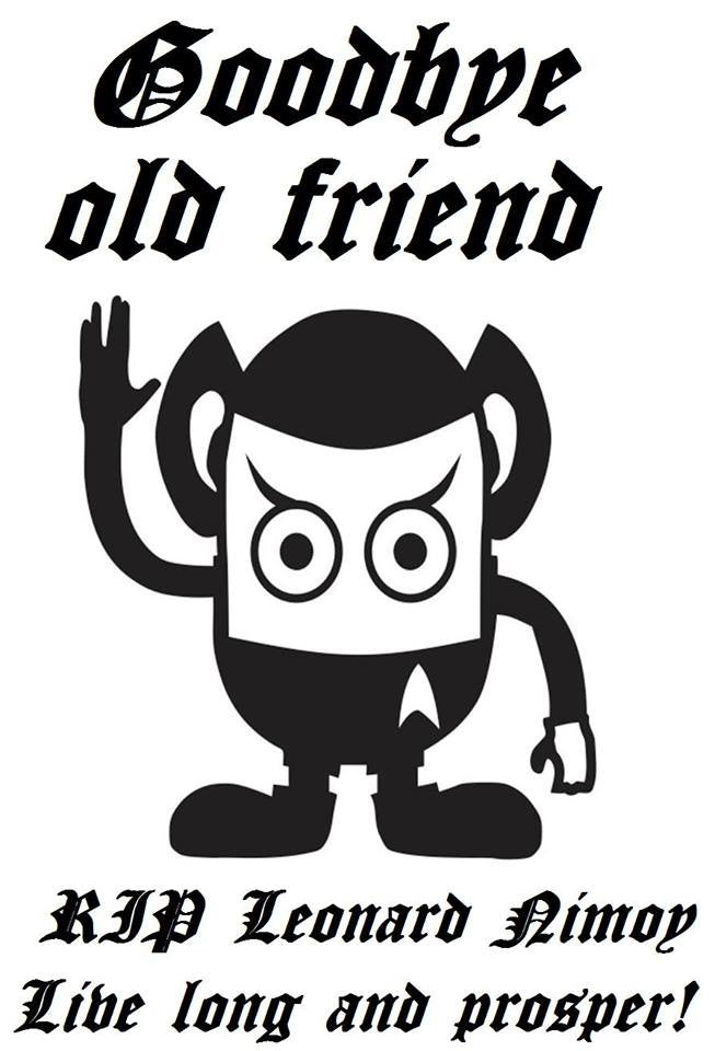 RIP Leonard Nimoy Minion Vulcan Salute | Spock of Star Trek | Die Cut Vinyl Sticker Decal | Blasted Rat