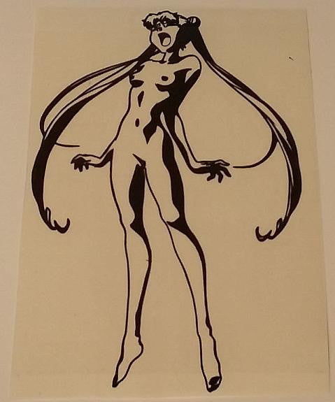 Sailor Moon Naked Hentai Manga Die Cut Vinyl Sticker Decal