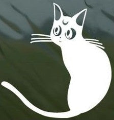 Sailor Moon cat  - Die Cut Vinyl Sticker Decal