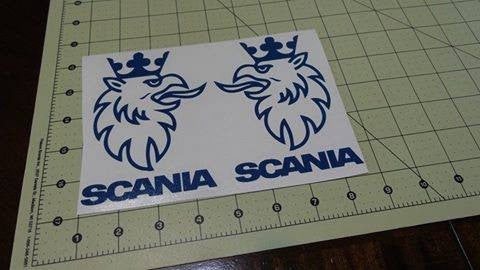 Scania Griffin Logo Set Of 2 | Die Cut Vinyl Sticker Decal | Blasted Rat