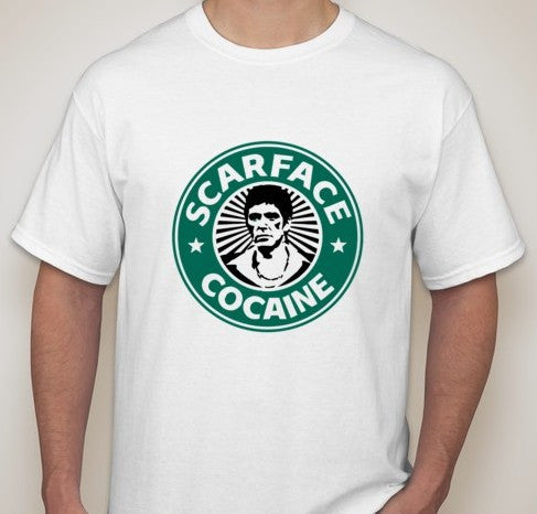 Scarface Al Pacino Cocaine Big Logo T-shirt | Blasted Rat