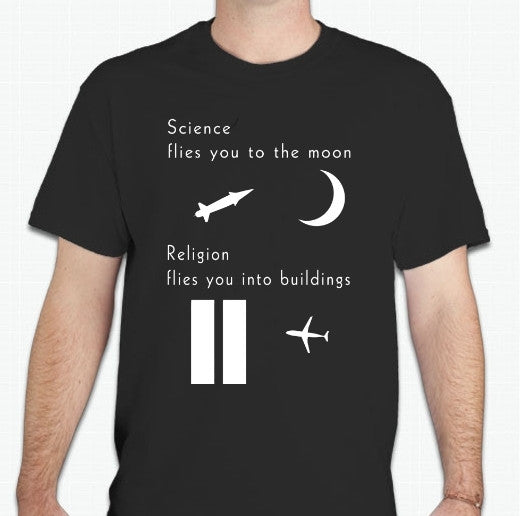Atheist Science vs Religion T-shirt