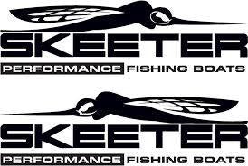 Skeeter Fishing Boats Set of 2 | Die Cut Vinyl Sticker Decal | Blasted Rat