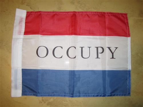 Occupy protest movement 99% Hand Flag 15×12″