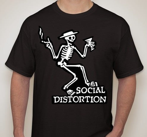 Social Distortion Skeleton T-shirt | Blasted Rat