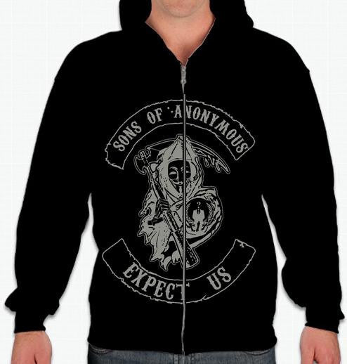 Sons Of Anonymous Reaper With Scythe Full-Zip Hoodie