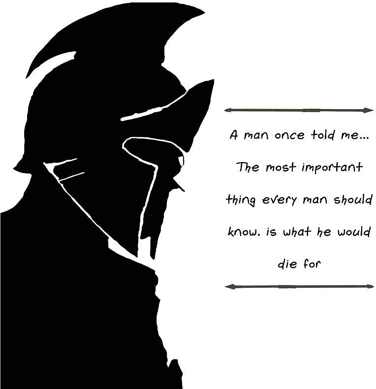 Sparta 300 Every Man Should Know  What To Die For | Die Cut Vinyl Sticker Decal | Blasted Rat