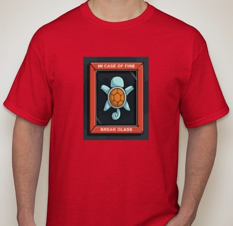 Pokemon Squirtle in Case of Fire Break Glass T-shirt | Blasted Rat