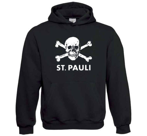 St Pauli Jolly Roger Skull Crossbones Antifa Hooligans Football Hoodie