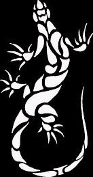 Stained Glass Lizard | Die Cut Vinyl Sticker Decal | Blasted Rat