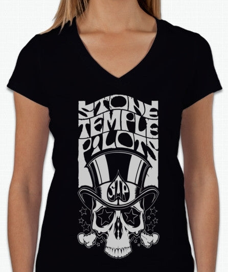 Stone Temple Pilots Scott Weiland Ladies V-Neck T-shirt
