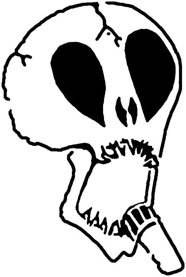 Subhumans Singing Skull | Die Cut Vinyl Sticker Decal | Blasted Rat