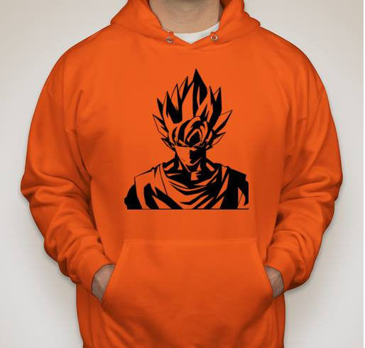 Dragon Ball Z Super Saiyan Goku Portrait Hoodie