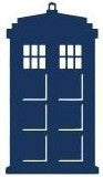 Doctor Who Tardis Solid | Die Cut Vinyl Sticker Decal | Blasted Rat