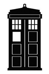 Doctor Who Tardis Stencil | Die Cut Vinyl Sticker Decal | Blasted Rat