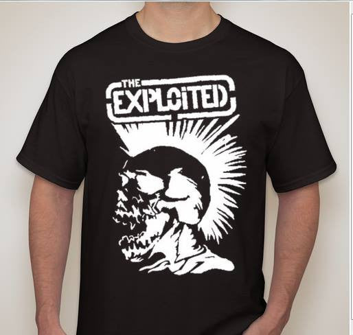 The Exploited Punk Skull Rock Band Music T-shirt | Blasted Rat