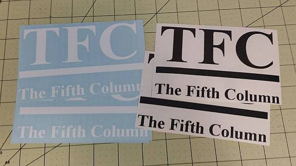 The Fifth Column News TFC | Die Cut Vinyl Sticker Decal