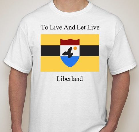 Liberland To Live And Let Live T-shirt | Blasted Rat