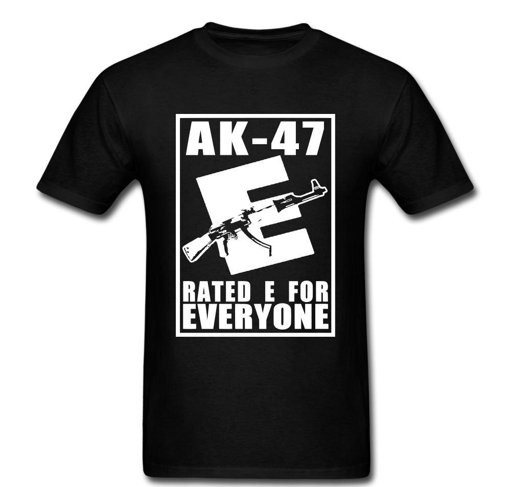 AK-47 Rated E For Everyone T-Shirt