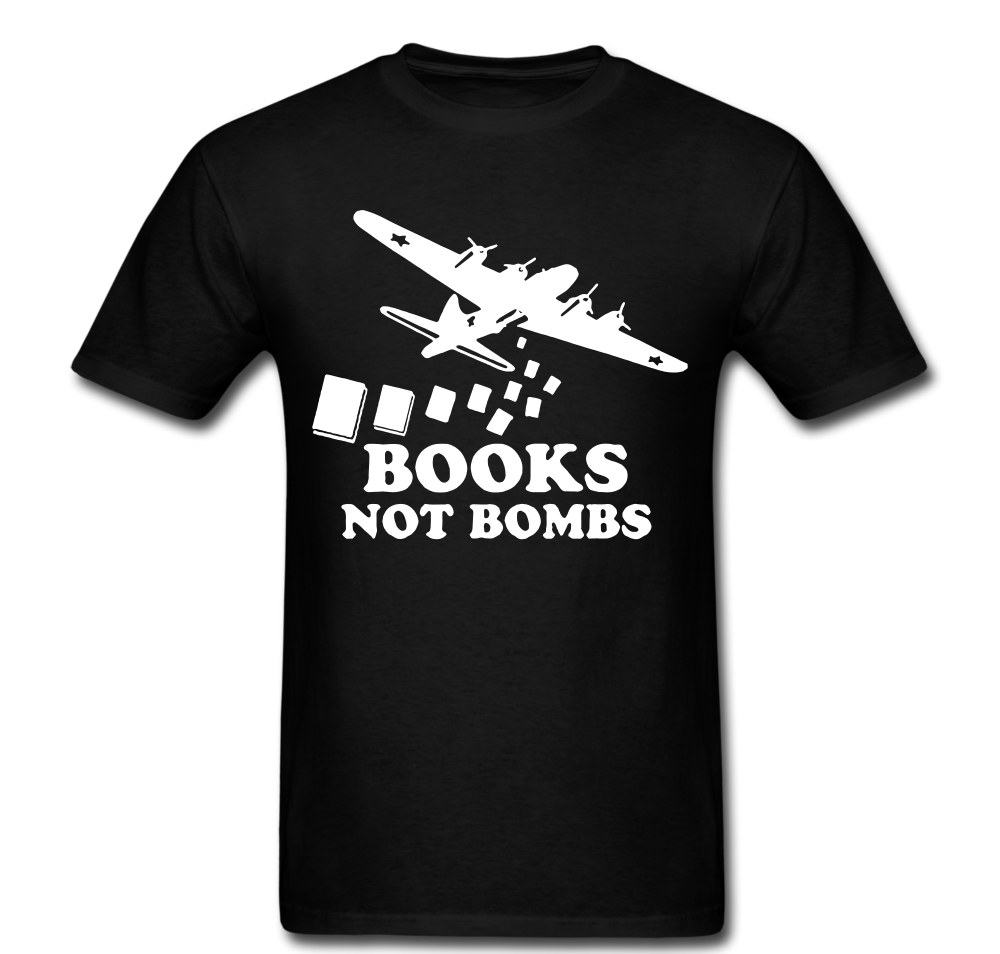 Books Not Bombs T-shirt