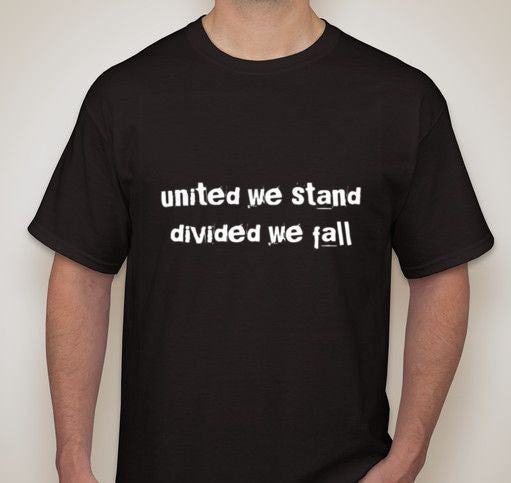 Anonymous United We Stand Divided We Fall T-shirt