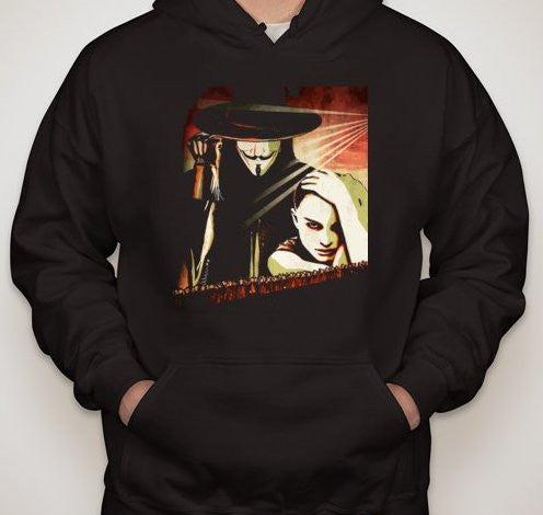Anonymous V for Vendetta Natalie Portman Hoodie | Blasted Rat