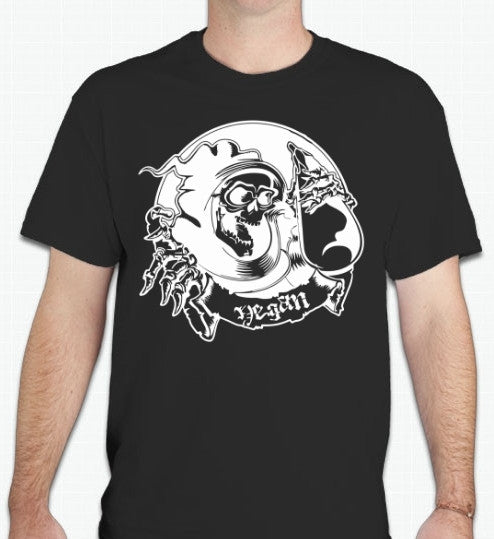 Vegan Death Metal Eggplant Reaper Vegetarian T-shirt | Blasted Rat