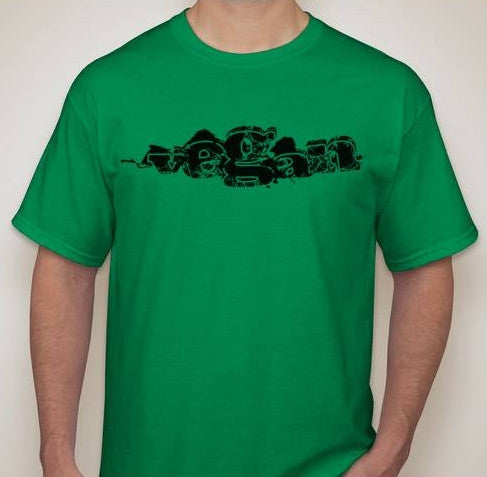 Vegan Logo Dust Scratches T-shirt