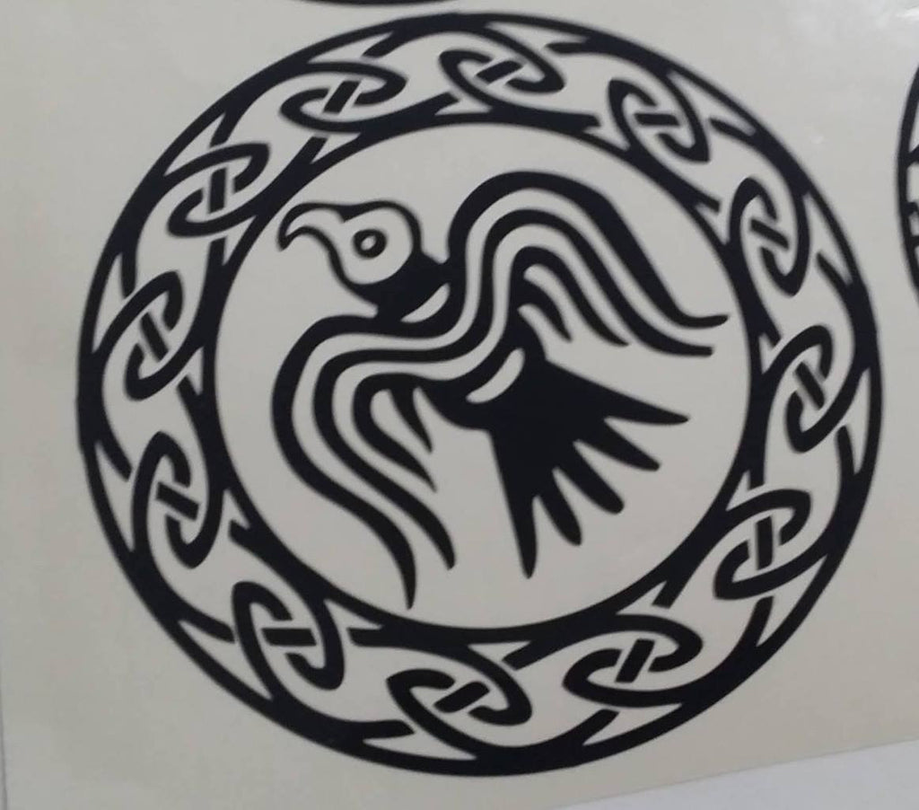 Viking Hawk Amulet | Die Cut Vinyl Sticker Decal