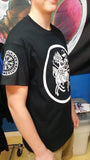 Viking Horseman Rune Sleeve Logos T-shirt | Blasted Rat