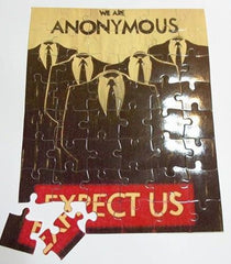We Are Anonymous Expect Us Puzzle