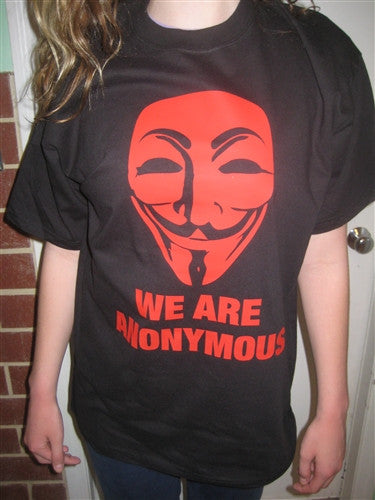 We Are Anonymous T-shirt | Red Image | Blasted Rat
